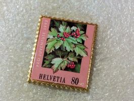 Ansteckpin 181: Briefmarke Helvetia