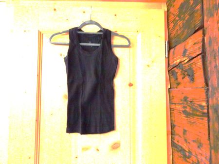 Schwarzes Basic Top Baumwolle Chicorée Gr. XS - 2603135