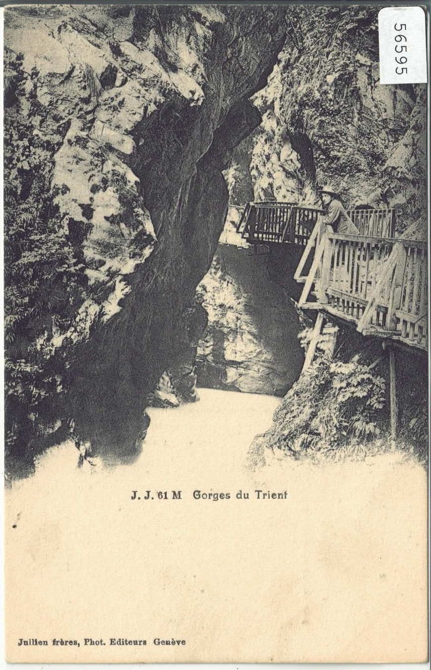 Ansichtskarten: Vernayaz - Gorges du Trient - animee – Gebraucht aus Ettingen von Kartenplanet