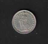 Tutti le monete: CH- 2 Fr. 1955 SILBER Gebraucht – Usato da Gordola venduto da coinsandnotes 1