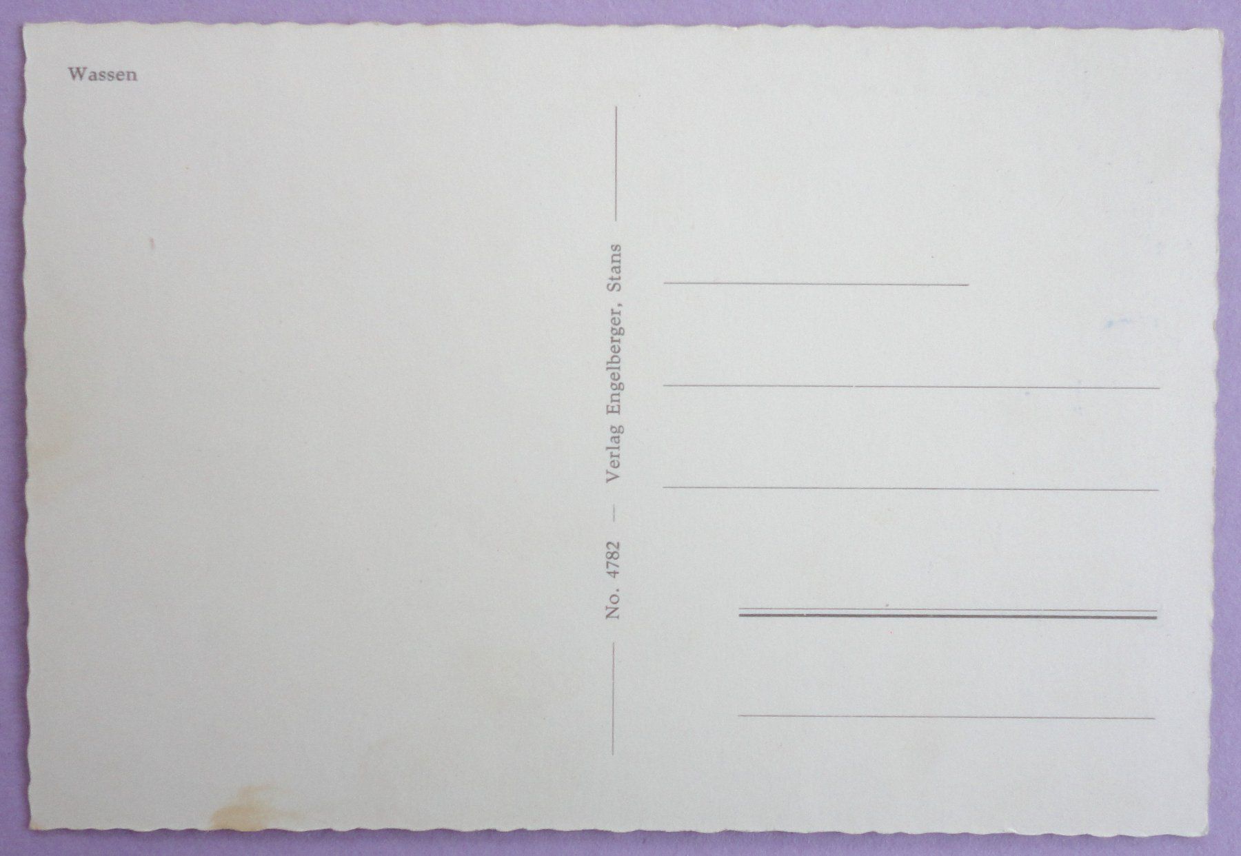 Cartes postales: Wassen – D'occasion à Fétigny par Billy2miny 1