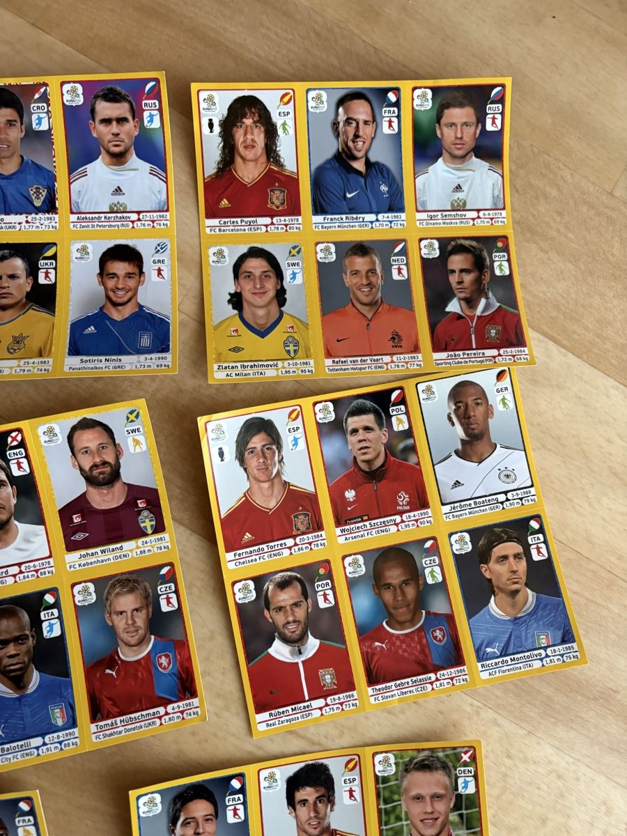 Panini Carte collezionabili: Panini Euro 2012 Stickerbogen Lot – Nuovo (secondo la descrizione) da Wünnewil venduto da VinRa 3