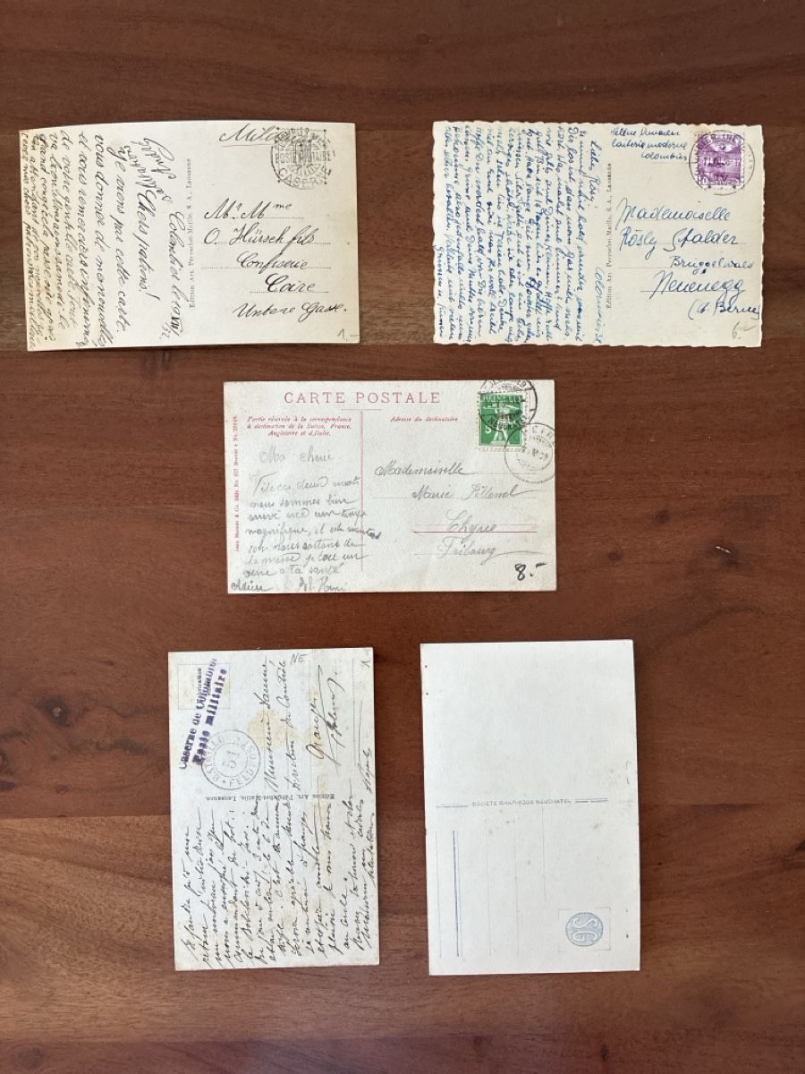 Cartoline postali: 10 Ansichtskarten Schweiz von Colombier NE – Usato da Oftringen venduto da Cla.vD.74 1