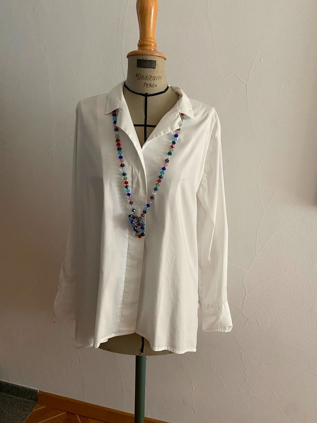 Camicette: Damenhemd/Bluse, weiss, Grösse L – Usato da Lohn SH venduto da Winter03
