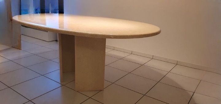 Tavoli: 100% Marmor Esstisch Tisch Beige Massiv – Usato da Zürich venduto da kleinervogel 3