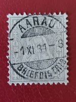 1881, Sitzende Helvetia mit Vollstempel Aarau 