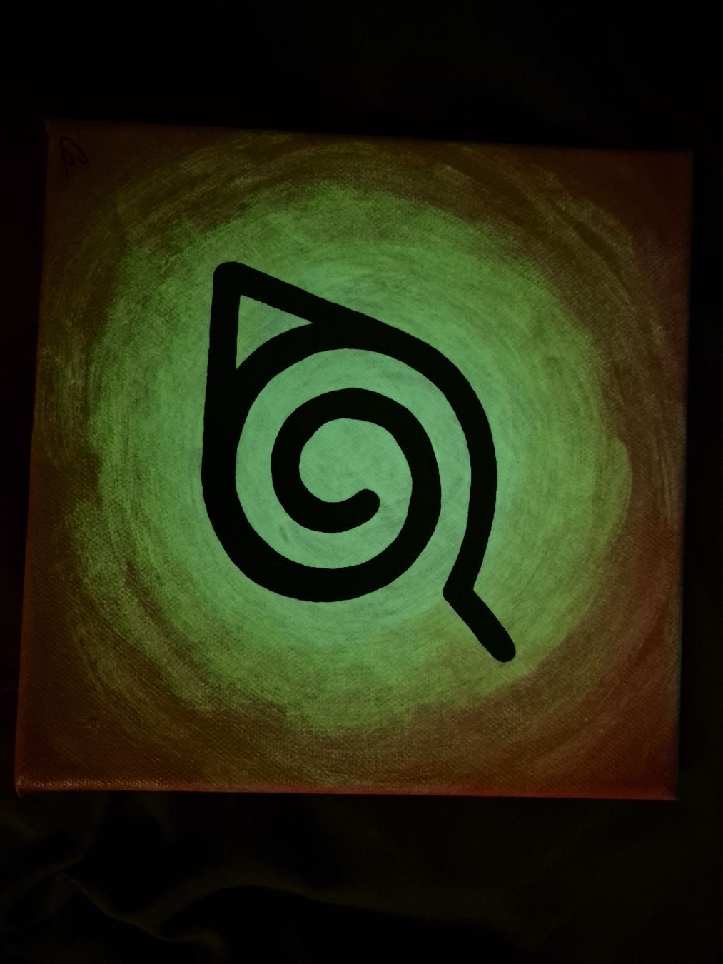 Dipinti: Bild Konoha Symbol Kunst Leinwand Neu – Usato da Winkel venduto da comeyerli 1