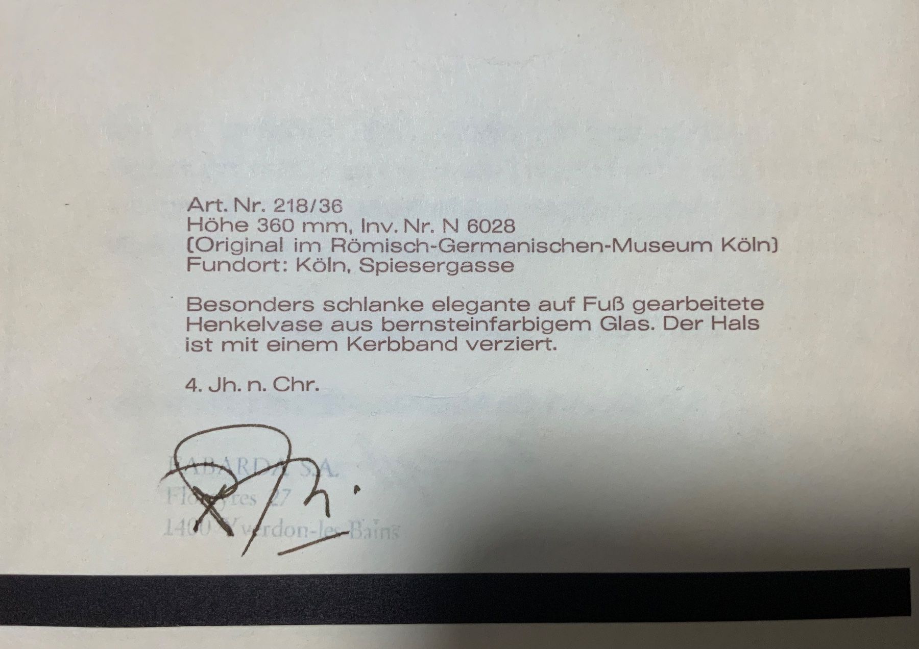 Vasen & Gefässe: Römisches Gefäss mit Zertifikat Museum Replikation – Gebraucht aus Root von HeidyShop 6