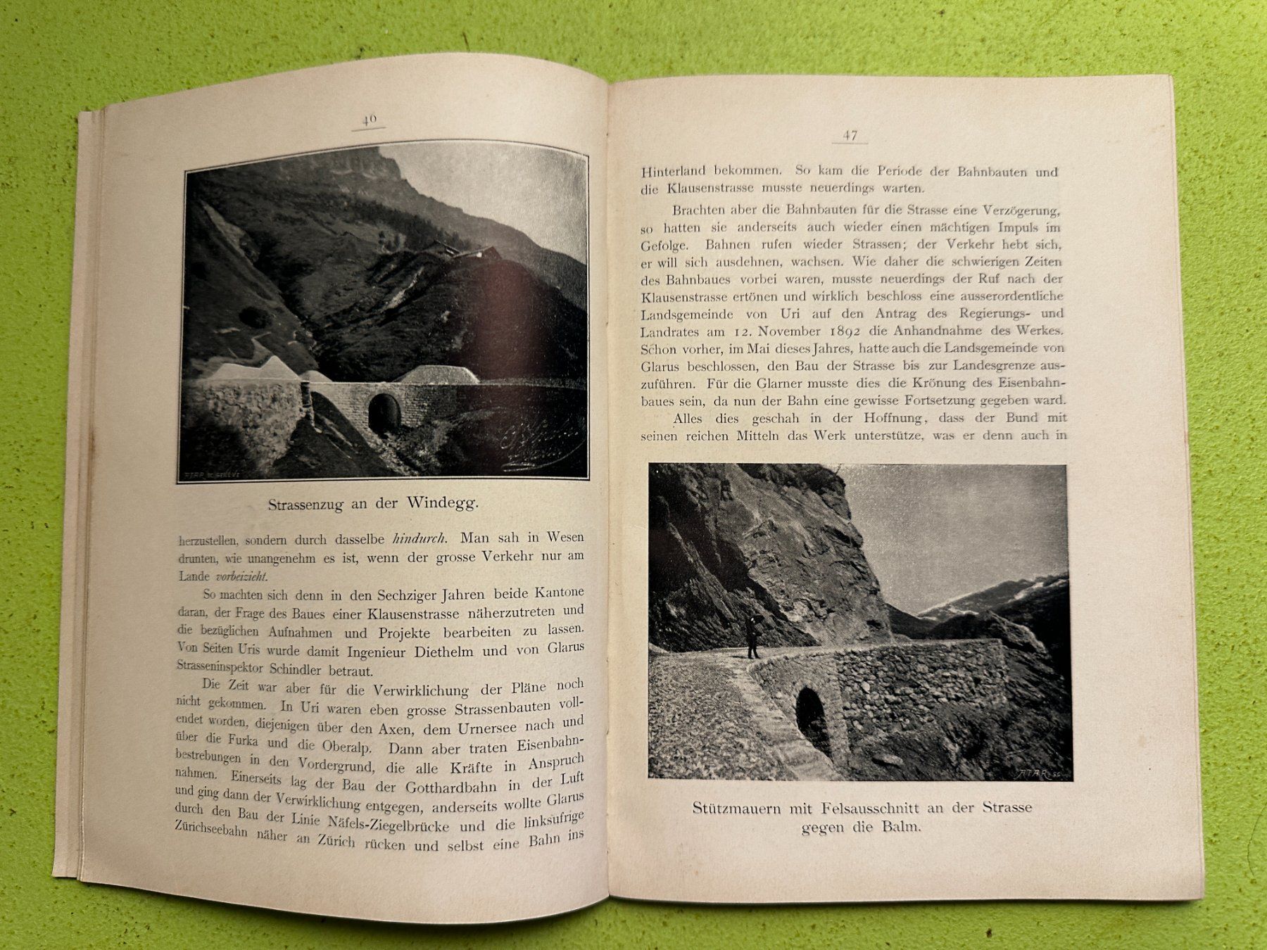 Libri: F. Becker: Ueber den Klausen. 1900 – Usato da Zürich venduto da allp 4