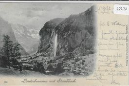 Lauerbrunnen mit Staubbach 1899