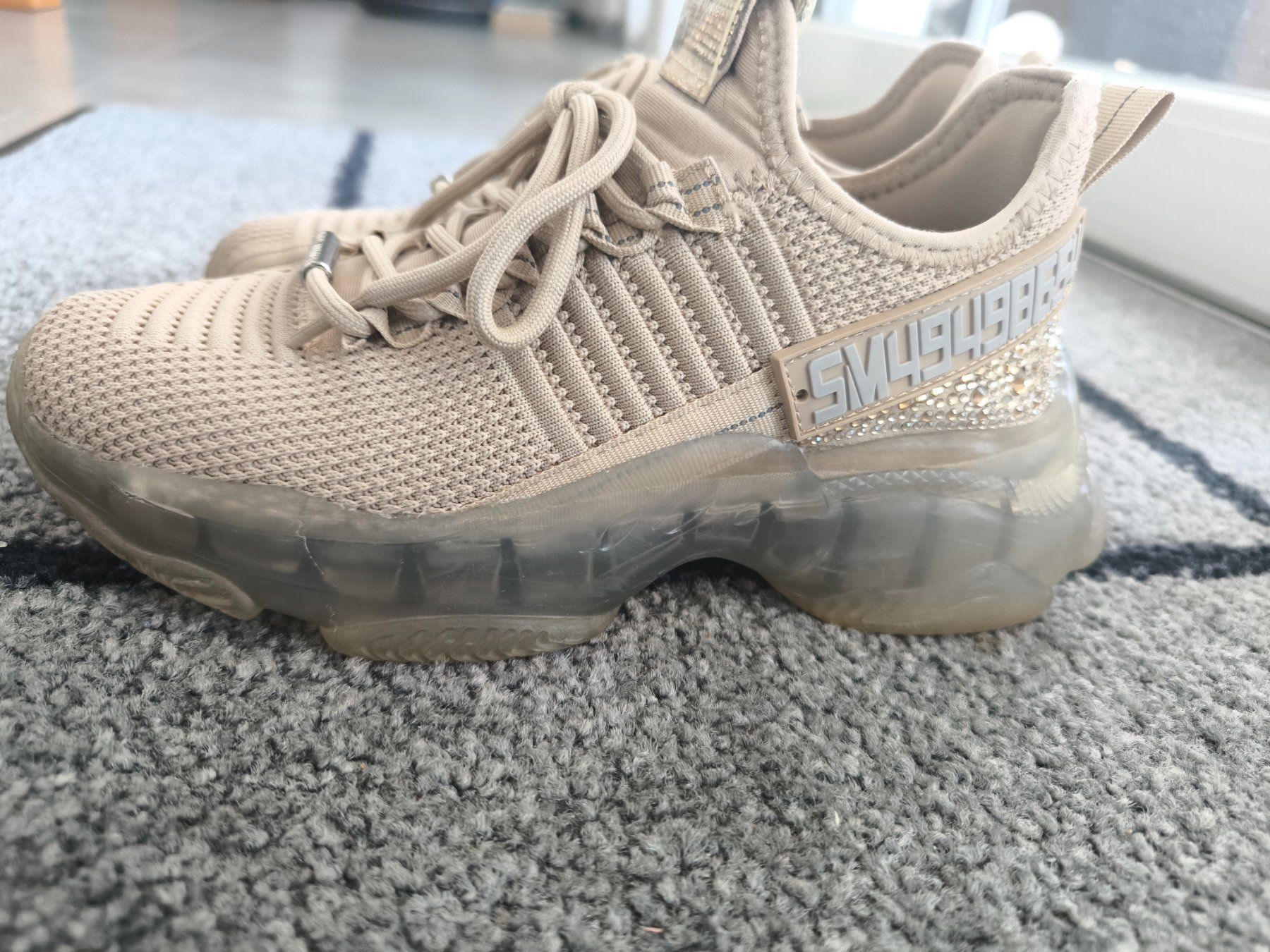 Steve Madden Scarpe da donna: Steve Madden Sneaker Beige mit Strass, Grösse 36 – Usato da Widnau venduto da Perla12