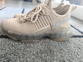 Steve Madden Sneaker Beige mit Strass, Grösse 36