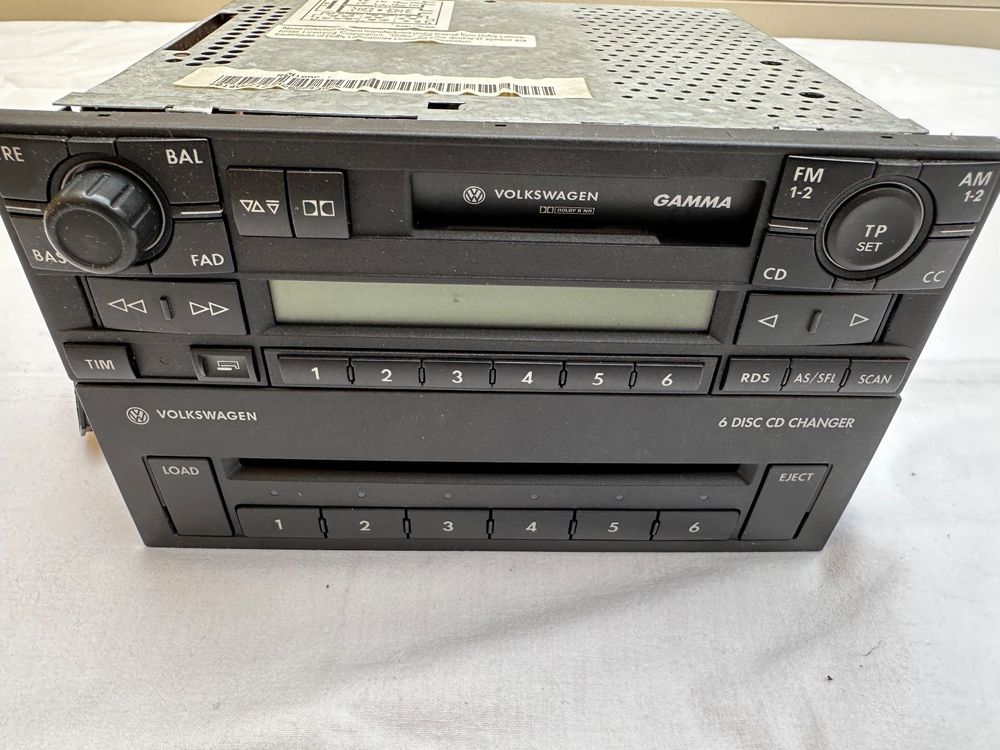 Autoradio VW Gamma und 6 Disc CD Changer.Original. Kaufen auf Ricardo