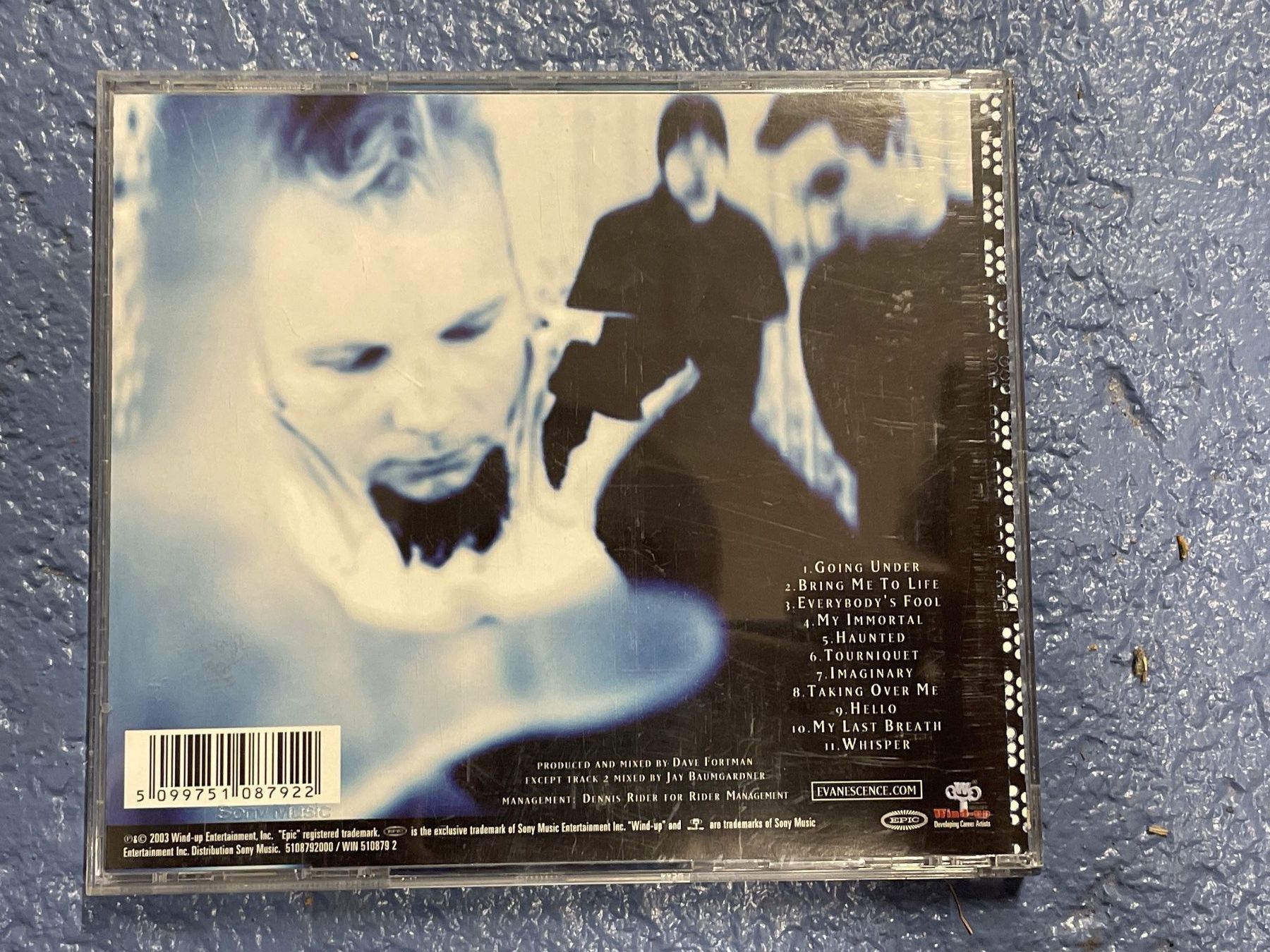 CDs: [CD] EVANESCENCE - Fallen (2003) – D'occasion à Frasnacht par DiskSelection 1