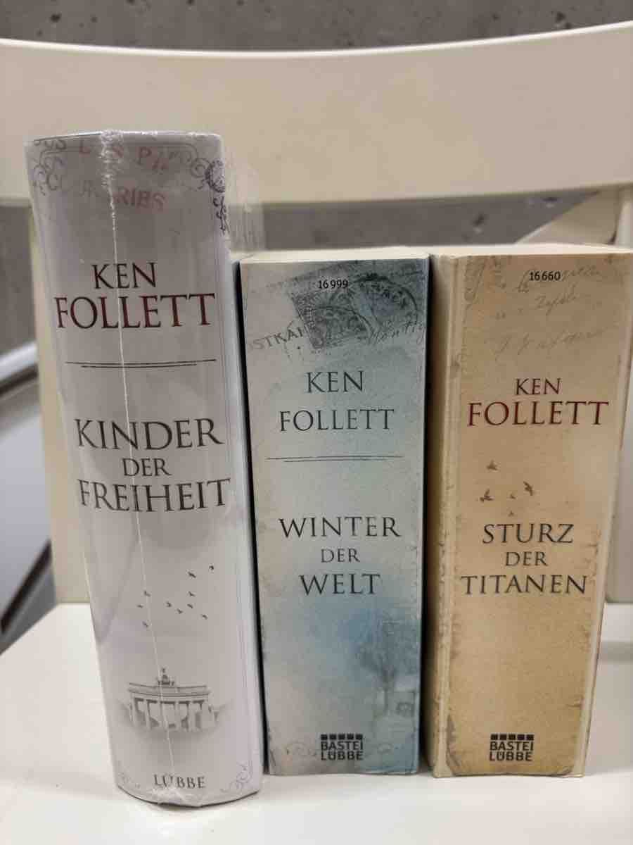 Bücher: Ken Follett - 3 Bücher – Gebraucht aus Zürich von Claudchen