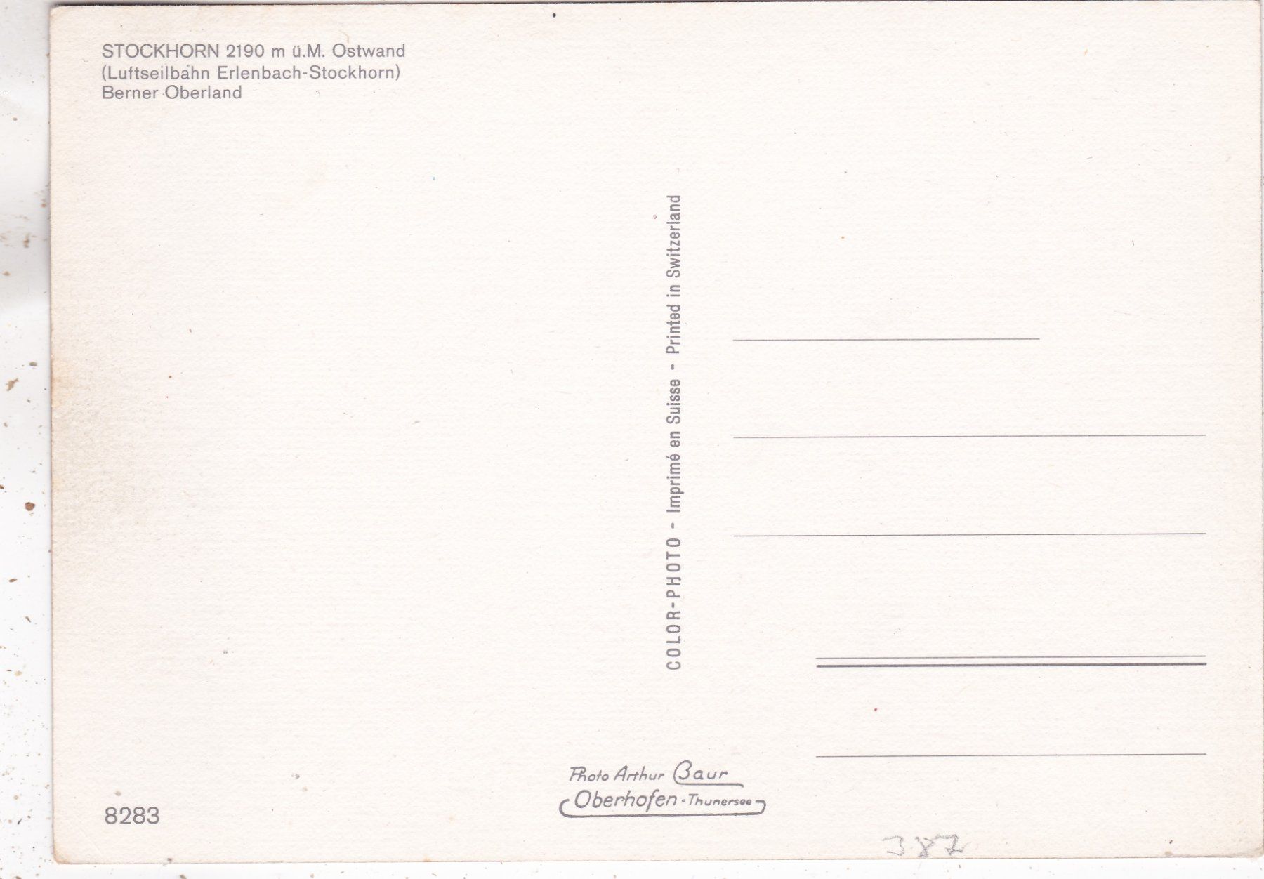 Cartoline postali: Stockhorn – Usato da Herisau venduto da Lisegrat2008 1