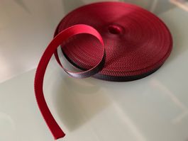 Bandoulière, largeur 25 mm, bicolore rouge & noir