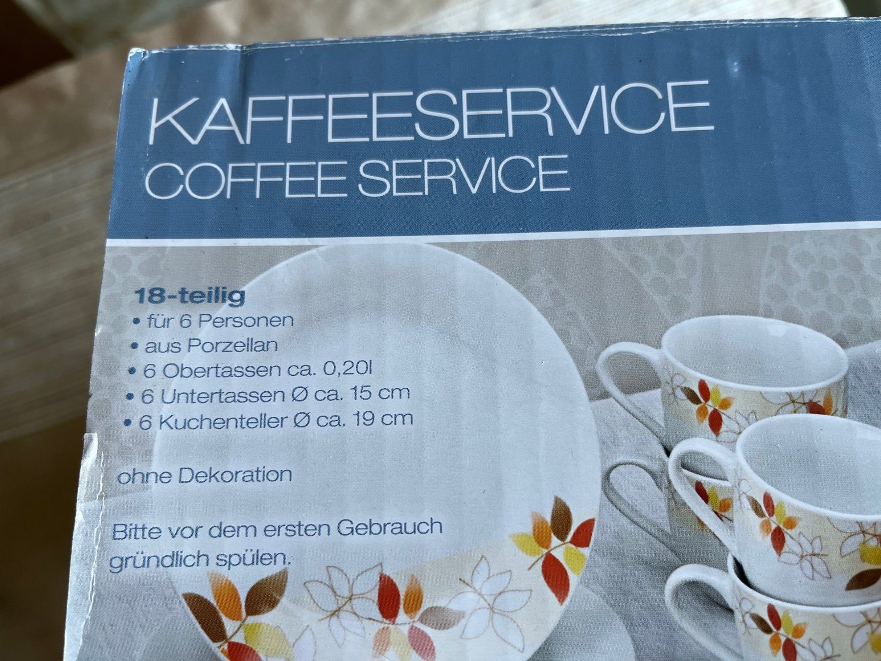 Set di piatti: Kaffeeservice 18 Tl. Fabrikneu – Nuovo e nell'imballaggio originale da Rekingen AG venduto da Barmaleus 3