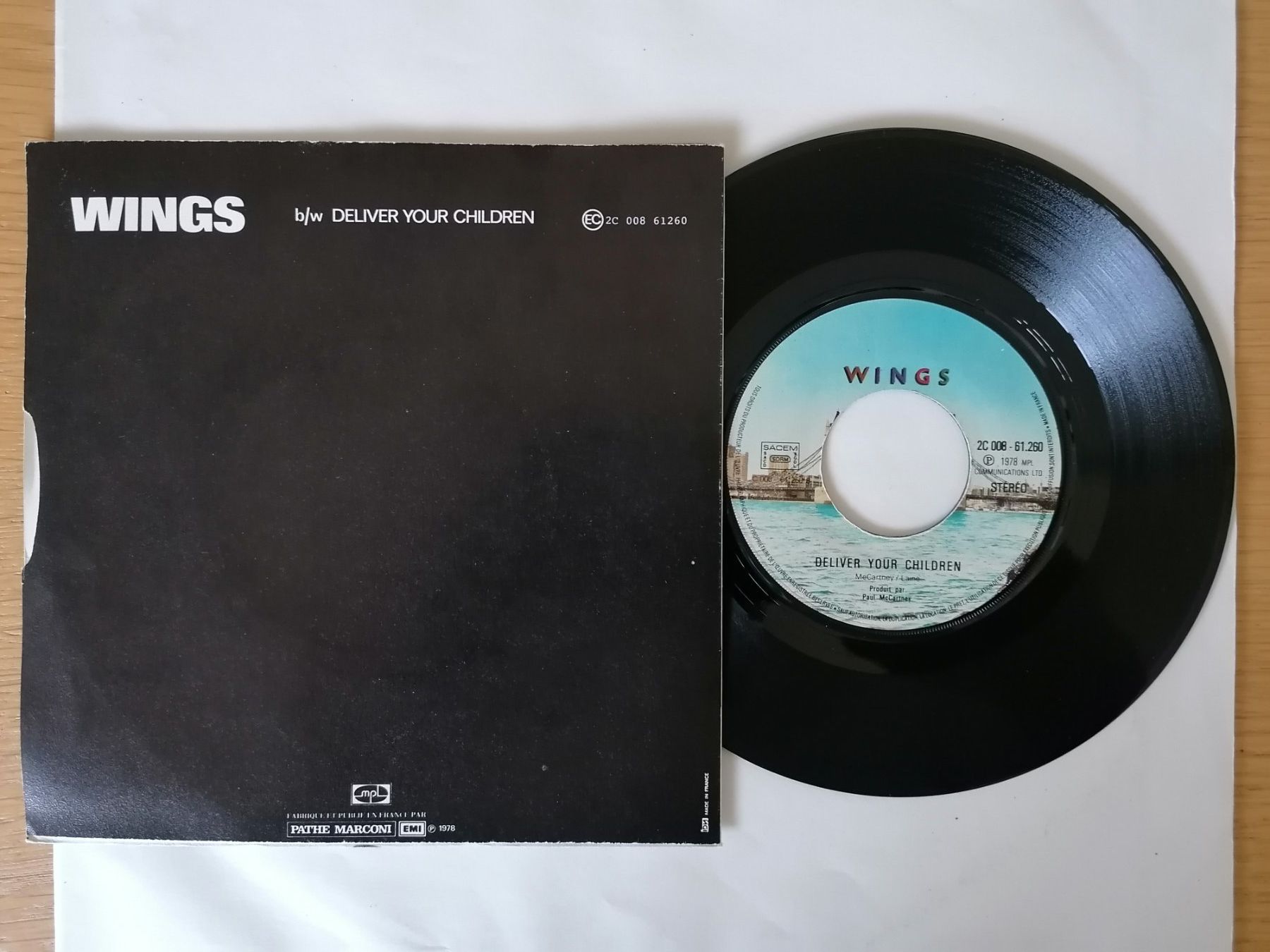 Dischi in vinile: WINGS -- I've Had Enough 1978 Single 7inch Vinyl – Usato da Beinwil am See venduto da Funkthesizer 1