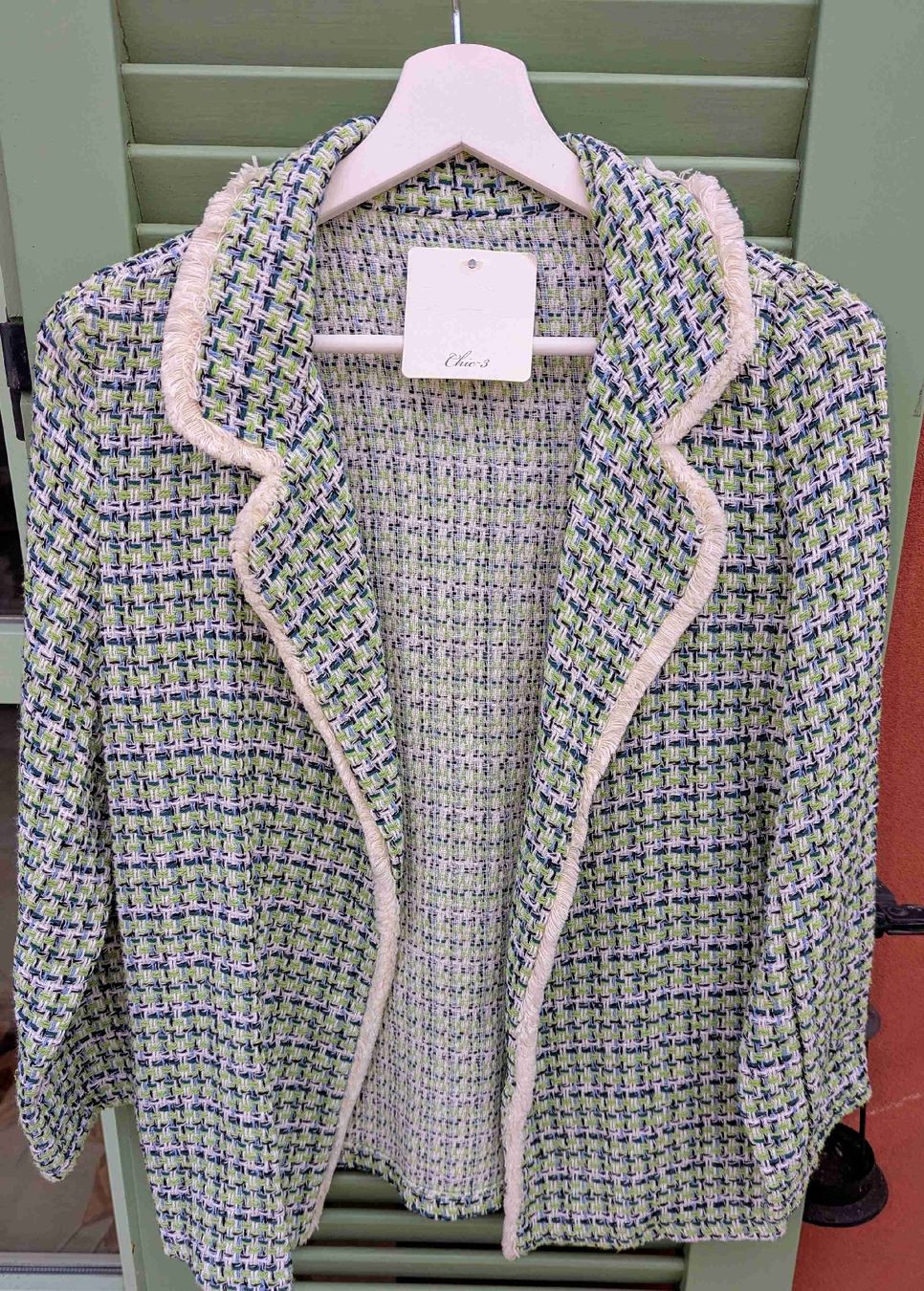 Giacche: Baumwoll-Blazer in Bouclé-Optik - Größe S - NEU – Nuovo e nell'imballaggio originale da Altendorf venduto da Eistoelter 2