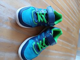 Hallenturnschuh Gr.31 Vty blau/grün Klettverschluss