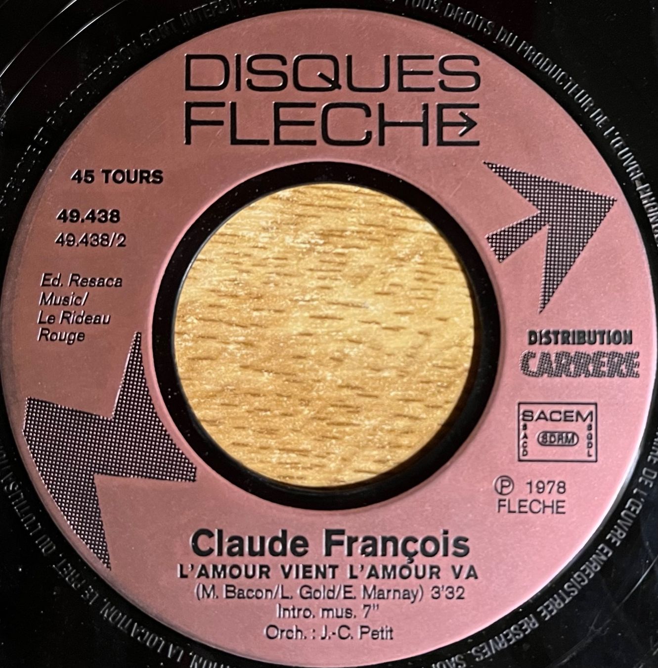 Dischi in vinile: CLAUDE FRANÇOIS - RUBIS – Usato da Bussigny venduto da vinyl-pas-cher 2