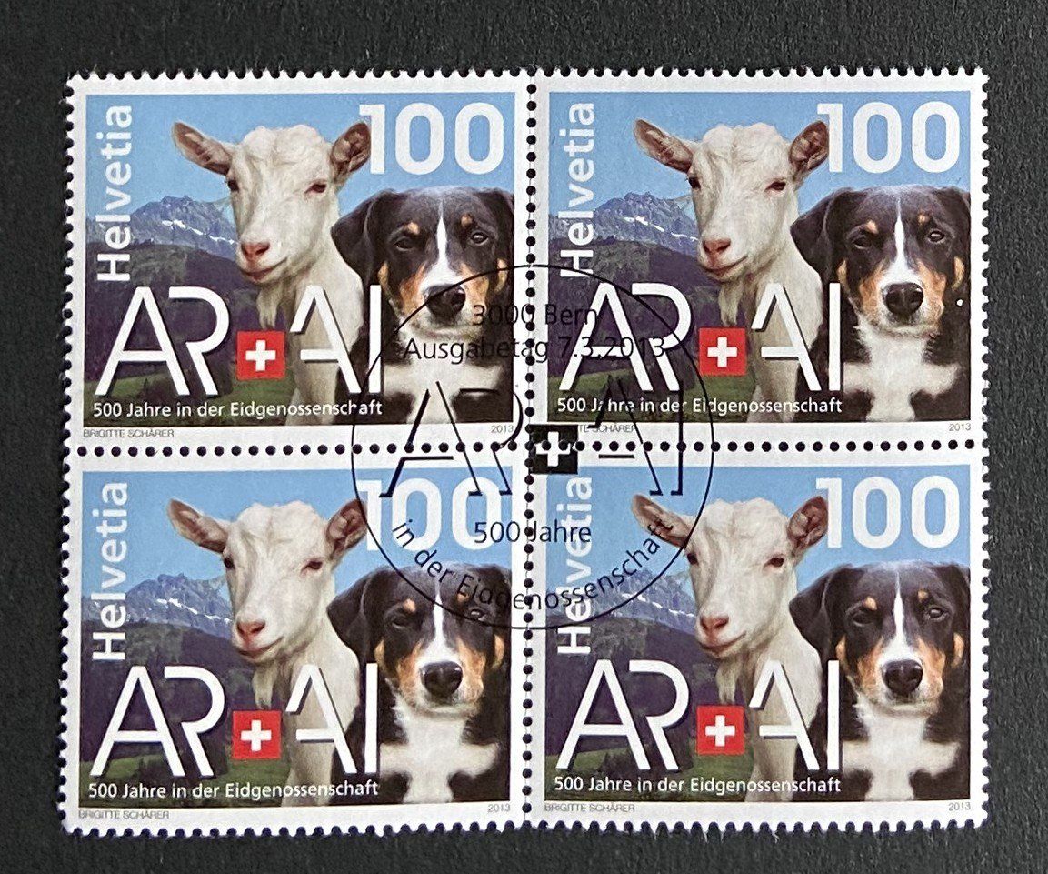 Alle Briefmarken: ET Freimarke  4er Blocks 2008 / 2011 /2013 – Gebraucht aus Böckten von Hansi36 5