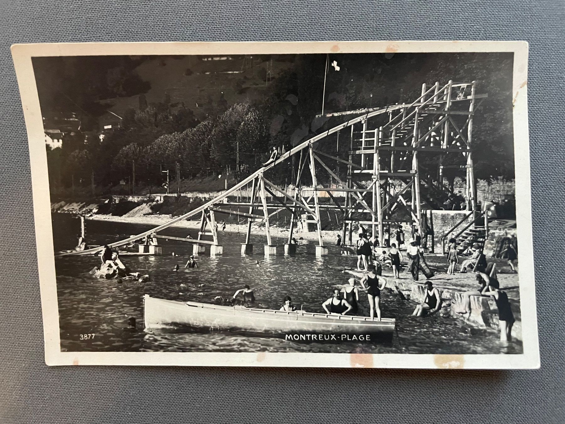Cartoline postali: Antike Ansichtskarte Montreux Plage – Usato da Winterthur venduto da Myrtillus