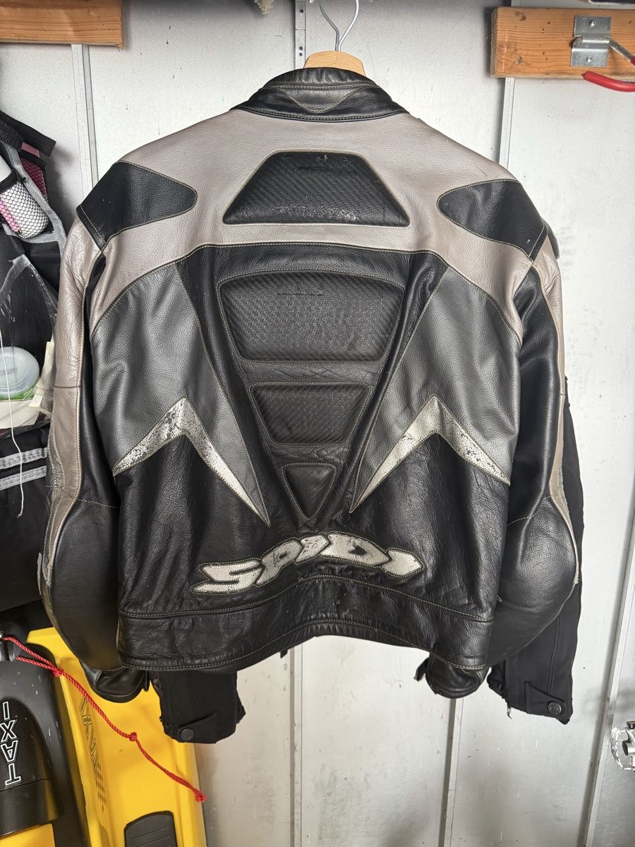 Spidi Jacken: Motorrad Lederjacke Spidi Schwarz Grau Grösse 54 – Gebraucht aus Schaffhausen von Seko1 1