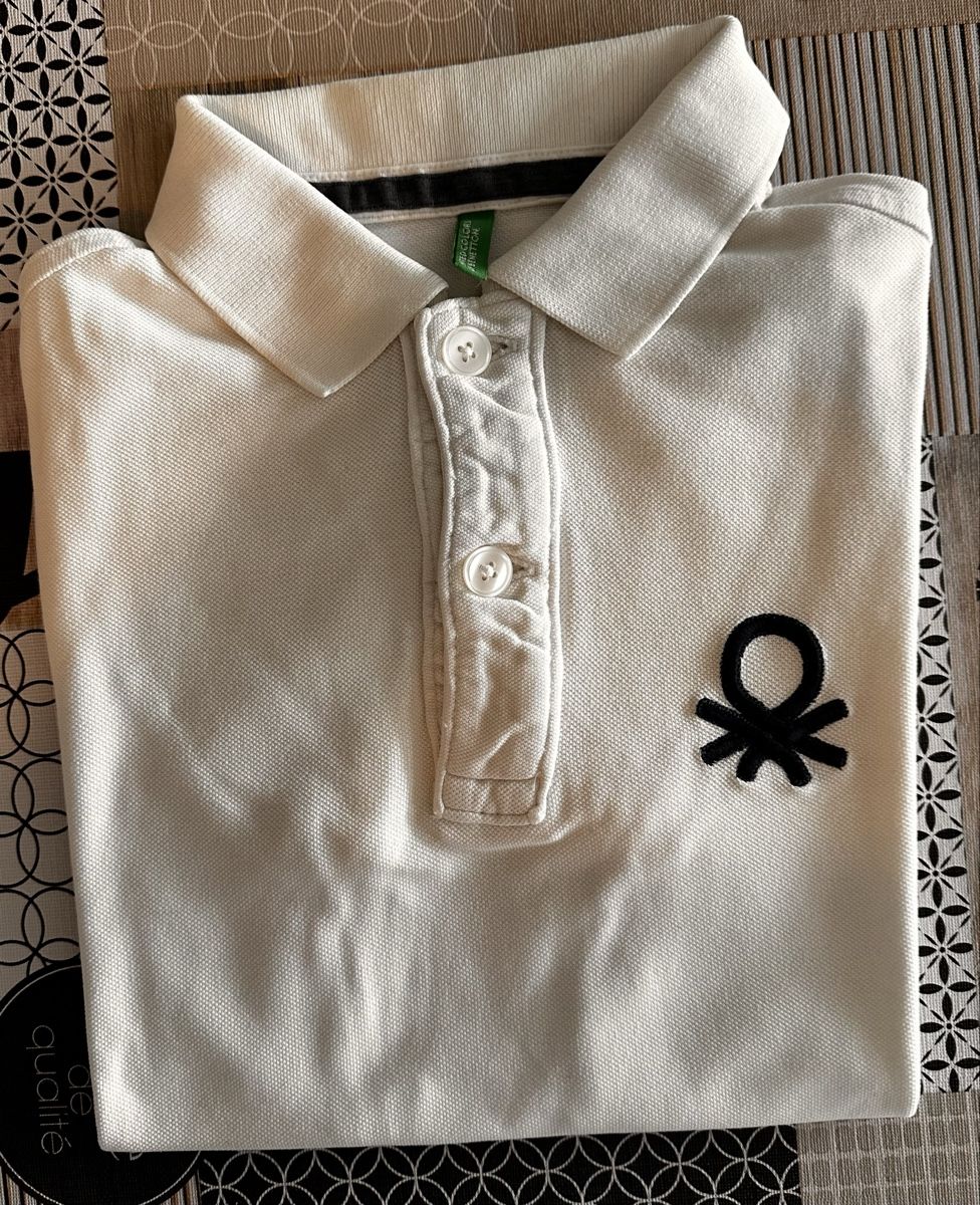 Benetton Hemden, T-Shirts & Polos: Polo Benetton blanc, taille 10/11 ans – Gebraucht aus Grône von Amte73 1