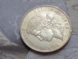 5 Fr. 1909 B - Pièce magnifique TOP Qualité !