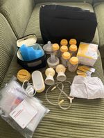 Tire-lait électrique double Medela avec accessoires ✅