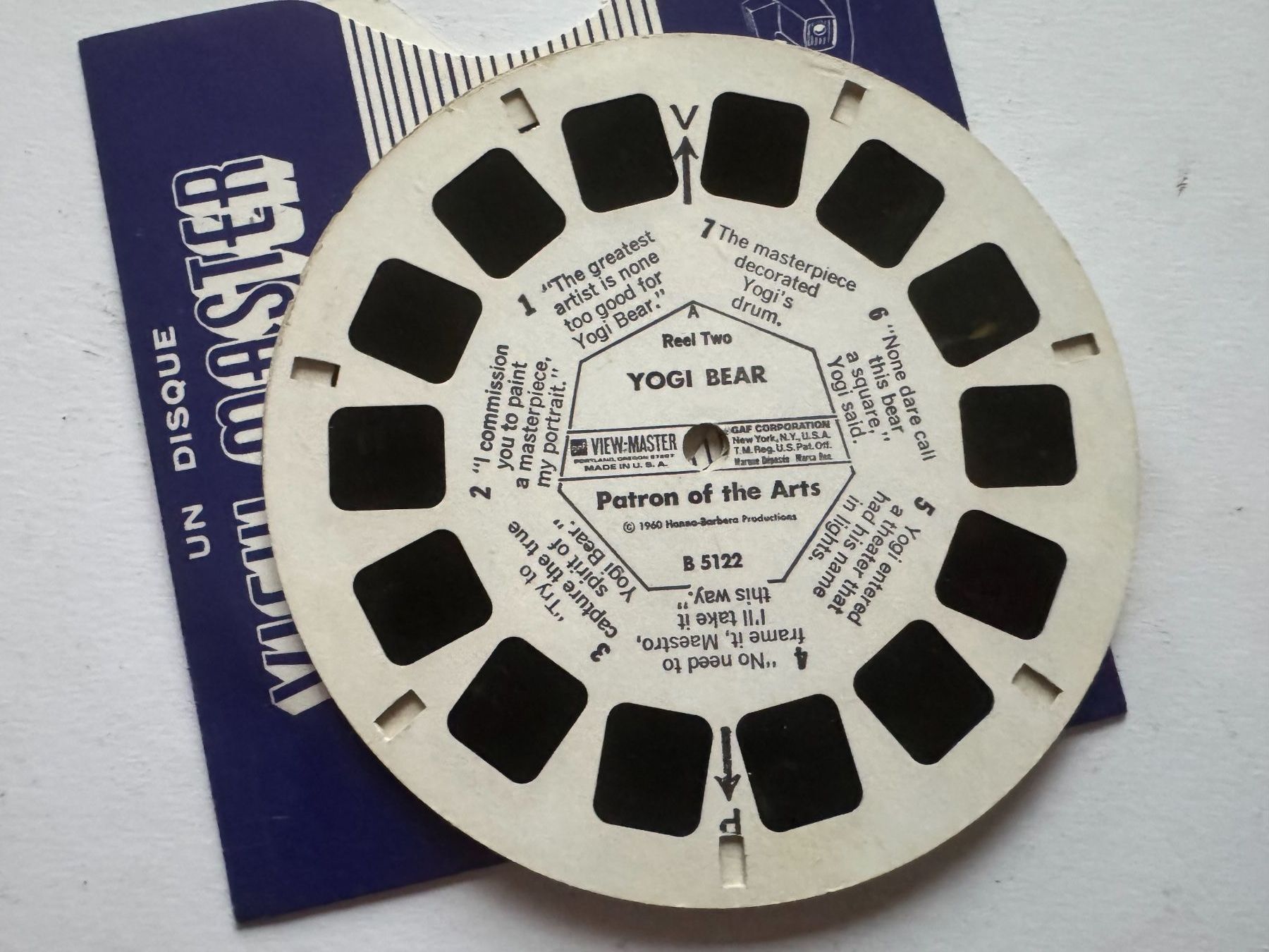 View-master Spielzeuge: View-Master 3D: Nr. B 512 HUCKLEBERRY HOUND mit Yogi Bear – Gebraucht aus Tegerfelden von siebenmacky 3
