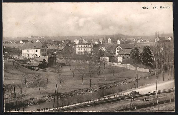 Cartes postales: Aesch /Kt. Basel, Ortsansicht mit alter  – D'occasion à Berlin par bartko-reher