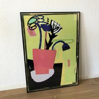 Fleurs Séchées Moderne Kunst Blumen Flowers Urban Art Bild