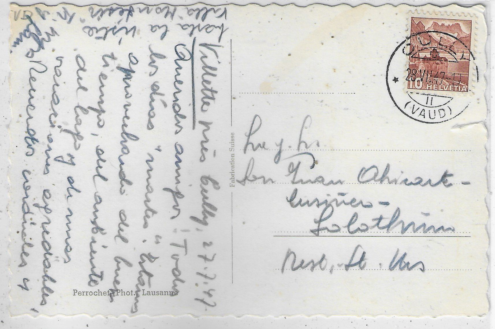 Cartoline postali: Villette et les Alpes de Savoie – Usato da Ettingen venduto da Kartenplanet 1