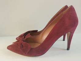 Elegante Wildleder Pumps von Lola Lopez, Grösse 37, Bordeaux