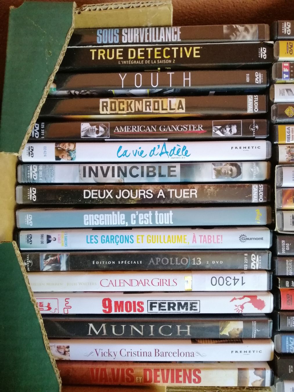 Tutti i DVDs: lot de 34 DVD cinéma  – Usato da Lausanne venduto da Jdelta 1