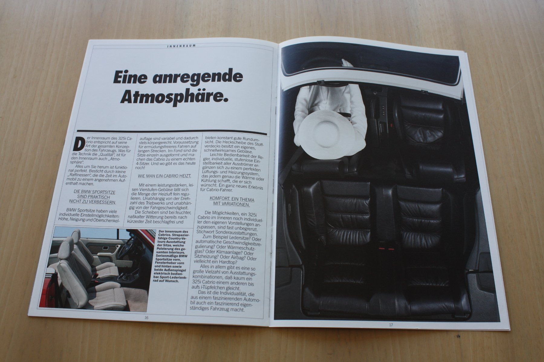 BMW Dokumente: BMW 325i Cabrio Prospekt 1987 – Gebraucht aus Wikon von erwin400 7