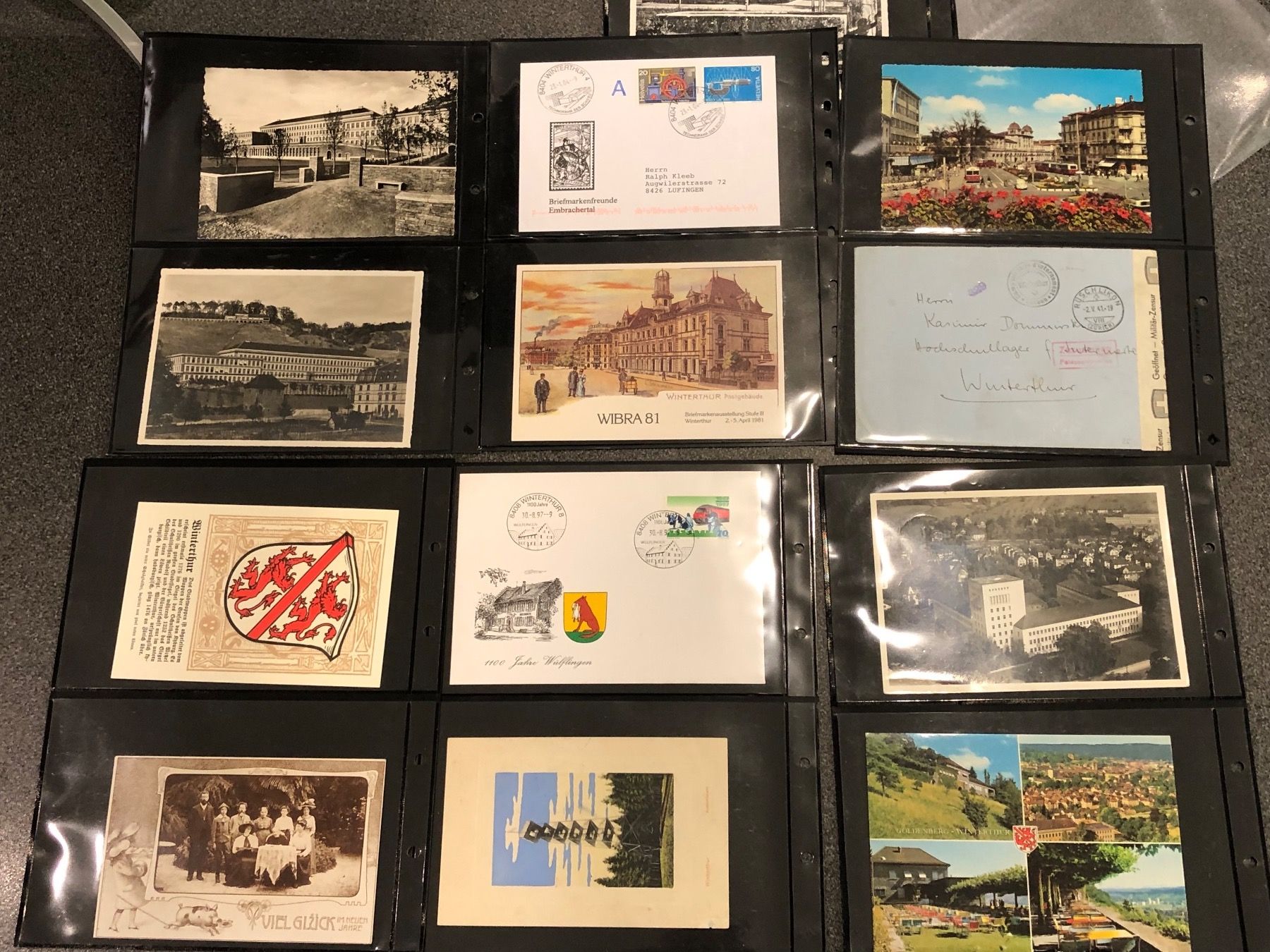 Ansichtskarten: Privat-Sammlung Winterthur - 56 Briefe & Ansichtskarten – Gebraucht aus Lufingen von Rac0 7