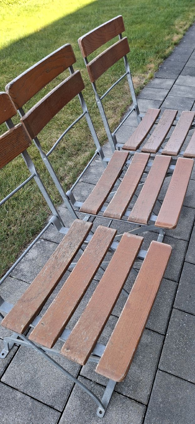 Sedie: ORIGINAL 3 Plümecke Biergartenstühle – Usato da Steffisburg venduto da callabluete 1