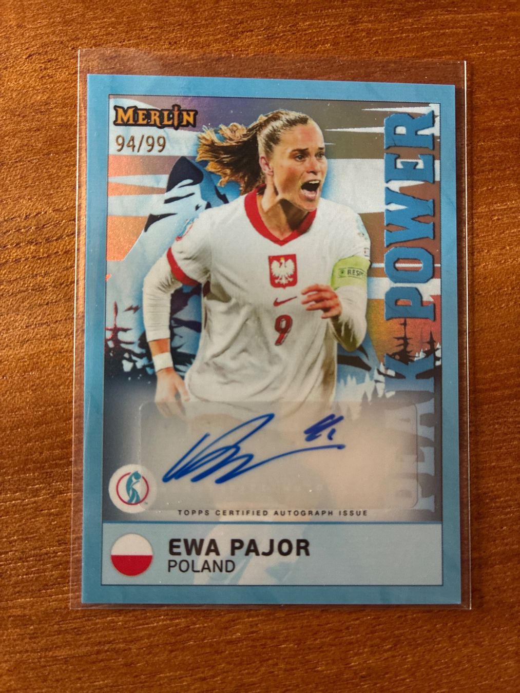 Topps Sammelbilder & Trading cards: Topps Merlin Ewa Pajor Polen Autogramm /99 – Gebraucht aus Wangenried von Garagara