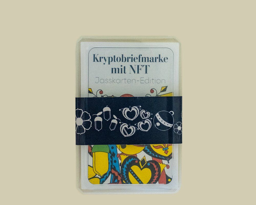 Tutti i francobolli: NFT-Jasskarten-Briefmarke, Liechtenstein, Schilten Nr.4 – Usato da Rickenbach SO venduto da Bytebull 8