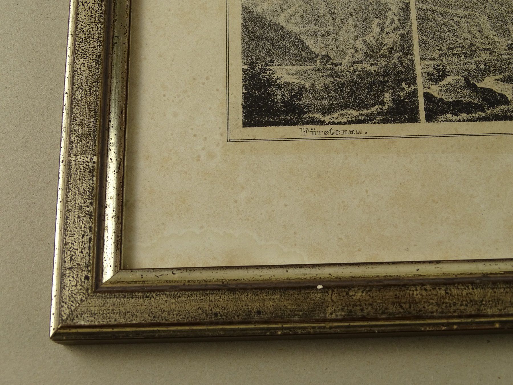 Incisioni: THUSIS, LITHOGRAPHIE UM 1840 – Usato da Grüningen venduto da Kartensammler 6