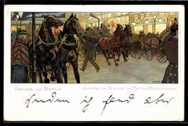 Litho Berlin, Ausrücken der Feuerwehr a