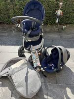 Stokke Trailz Set, BeSafe Babyschale & Geschwister Board