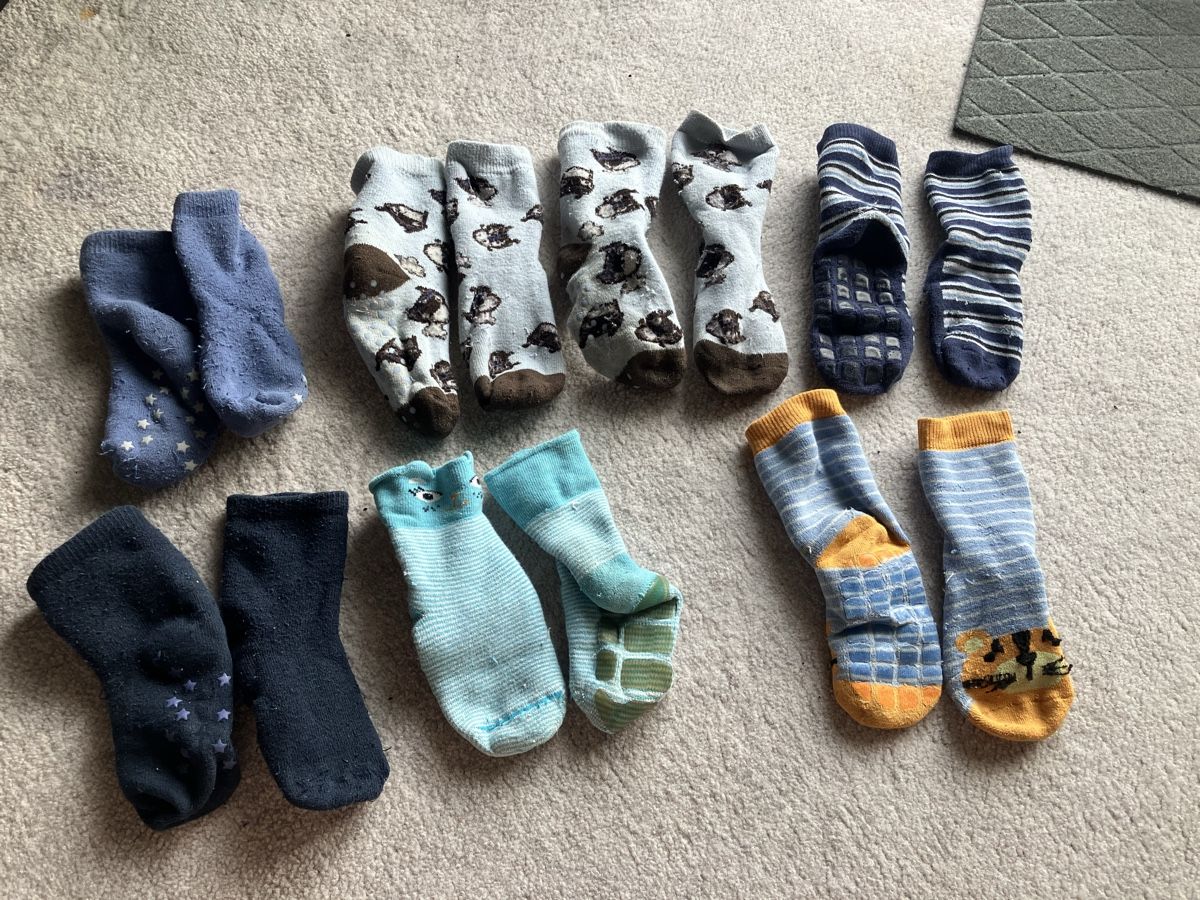 Calze per bambini: 7 Rutschsocken Gr. 23-26 – Usato da Biel/Bienne venduto da pantiger