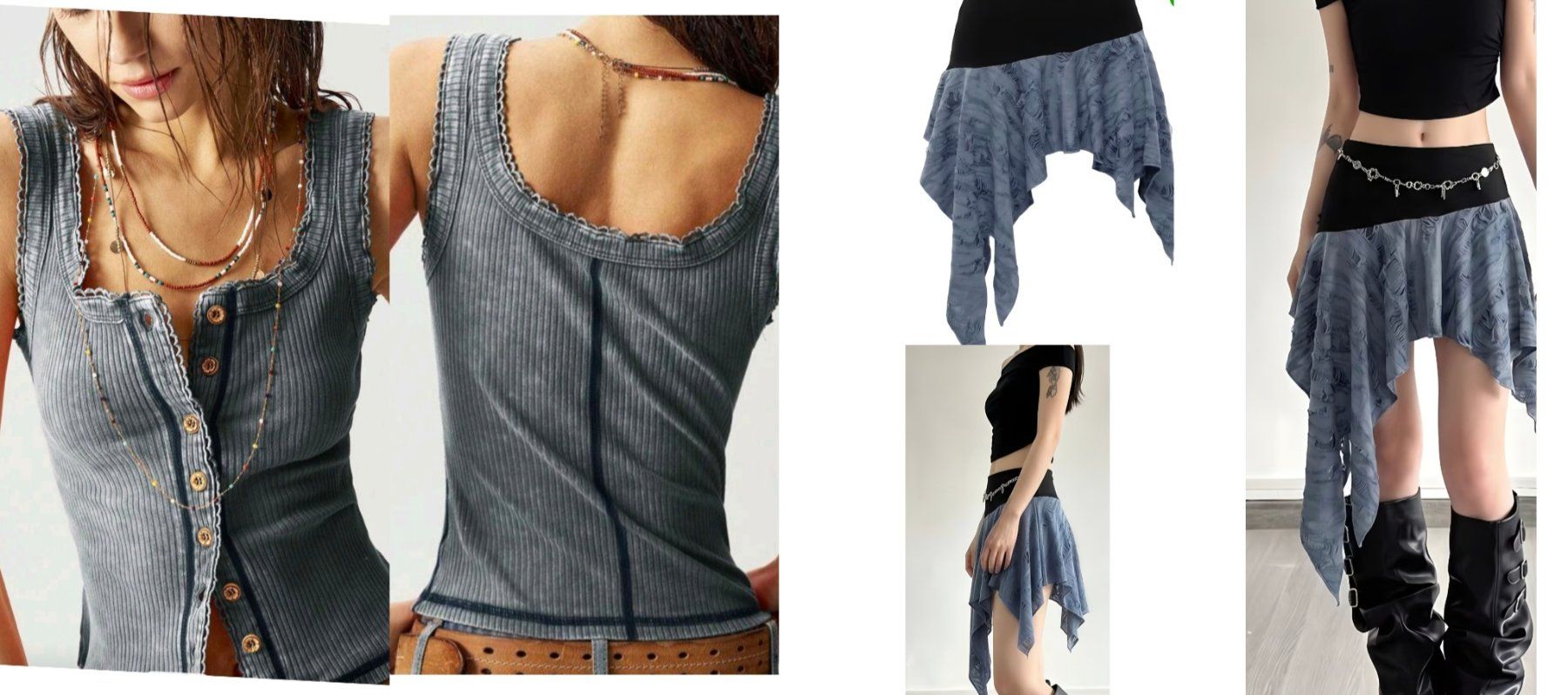 Lotti di vestiti: Boho gipsy goa Set blau – Usato da horn venduto da CherryCrow