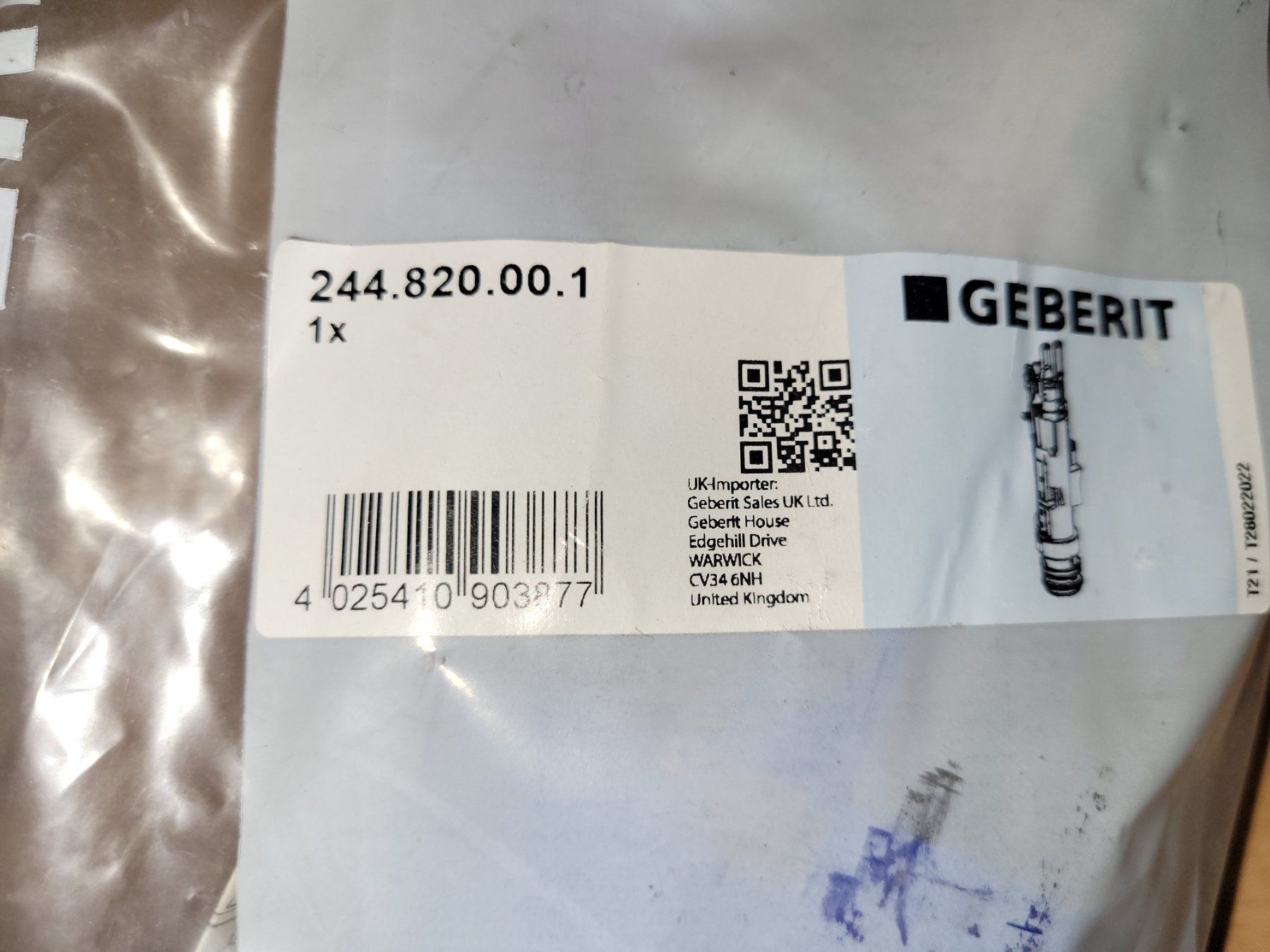 Geberit WC: Geberit cloche 244.820.00.1 – Nuovo e nell'imballaggio originale da Bionnens venduto da Meg011