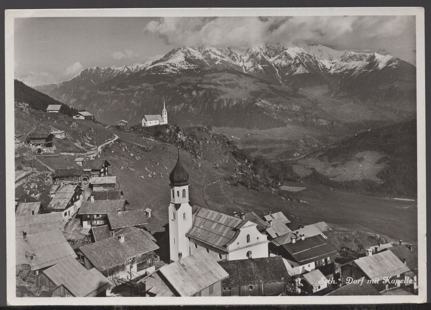 Ansichtskarten: Seth  Dorf mit Kapelle – Gebraucht aus Aarau von kufi44
